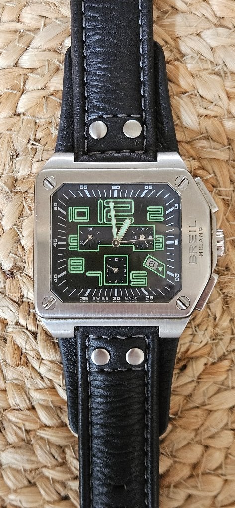 Breil Milano BW0394 herenhorloge, Overige merken, Leer, Staal, Polshorloge