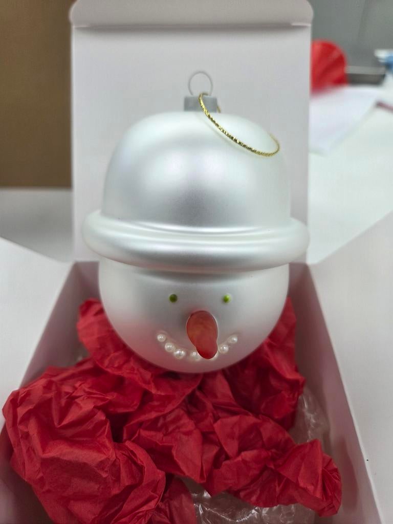 Alessi kerstballen glas - Pazzo di neve, Diversen, Kerst, Ophalen of Verzenden, Nieuw