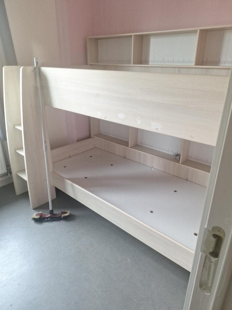 Stapelbed, Ophalen, Gebruikt, 90 cm, 160 tot 180 cm