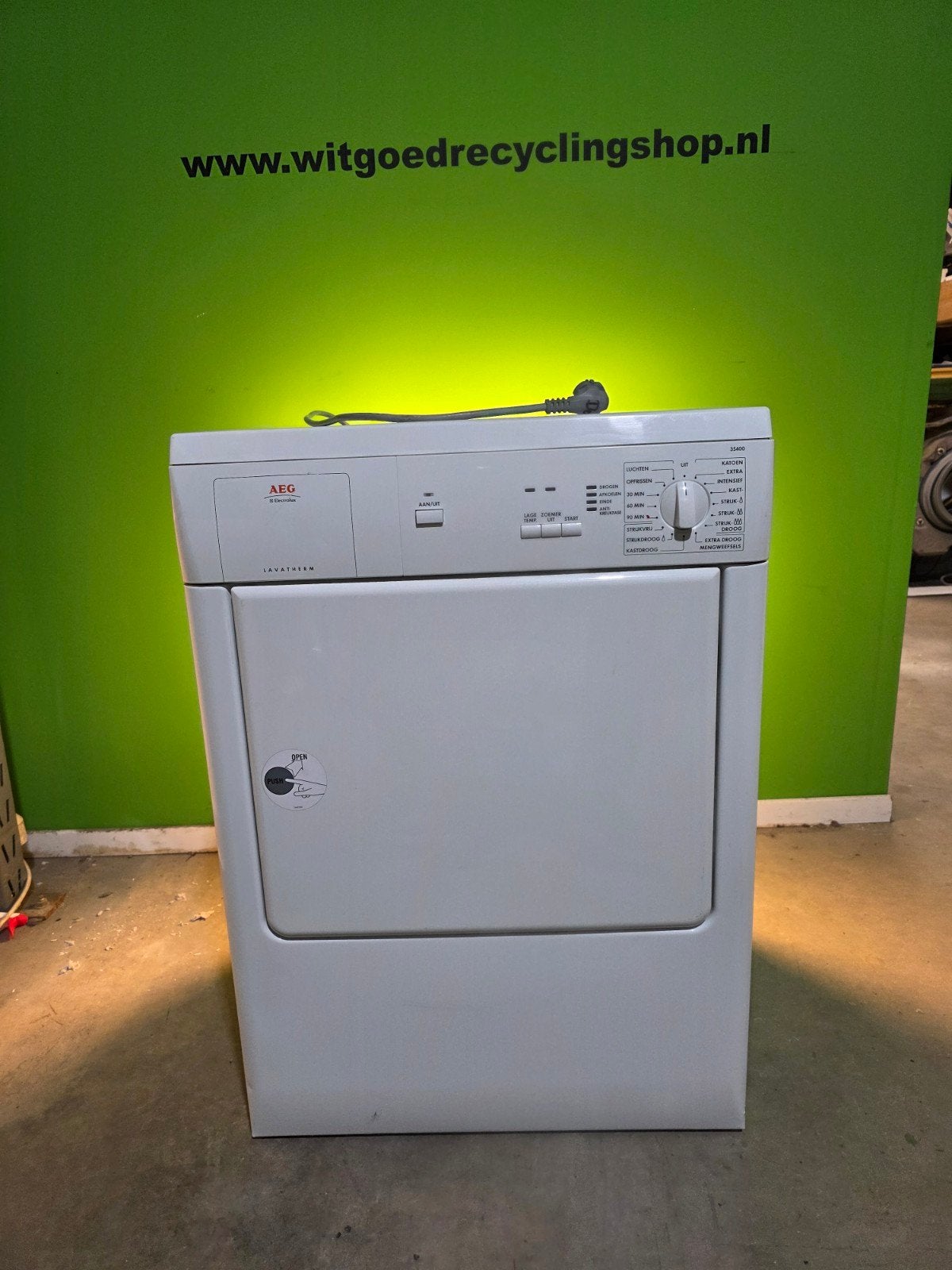 AEG Lavatherm T35400 - Refurbished Luchtafvoer Droger, Ophalen, 6 tot 8 kg, Refurbished, AEG Electrolux