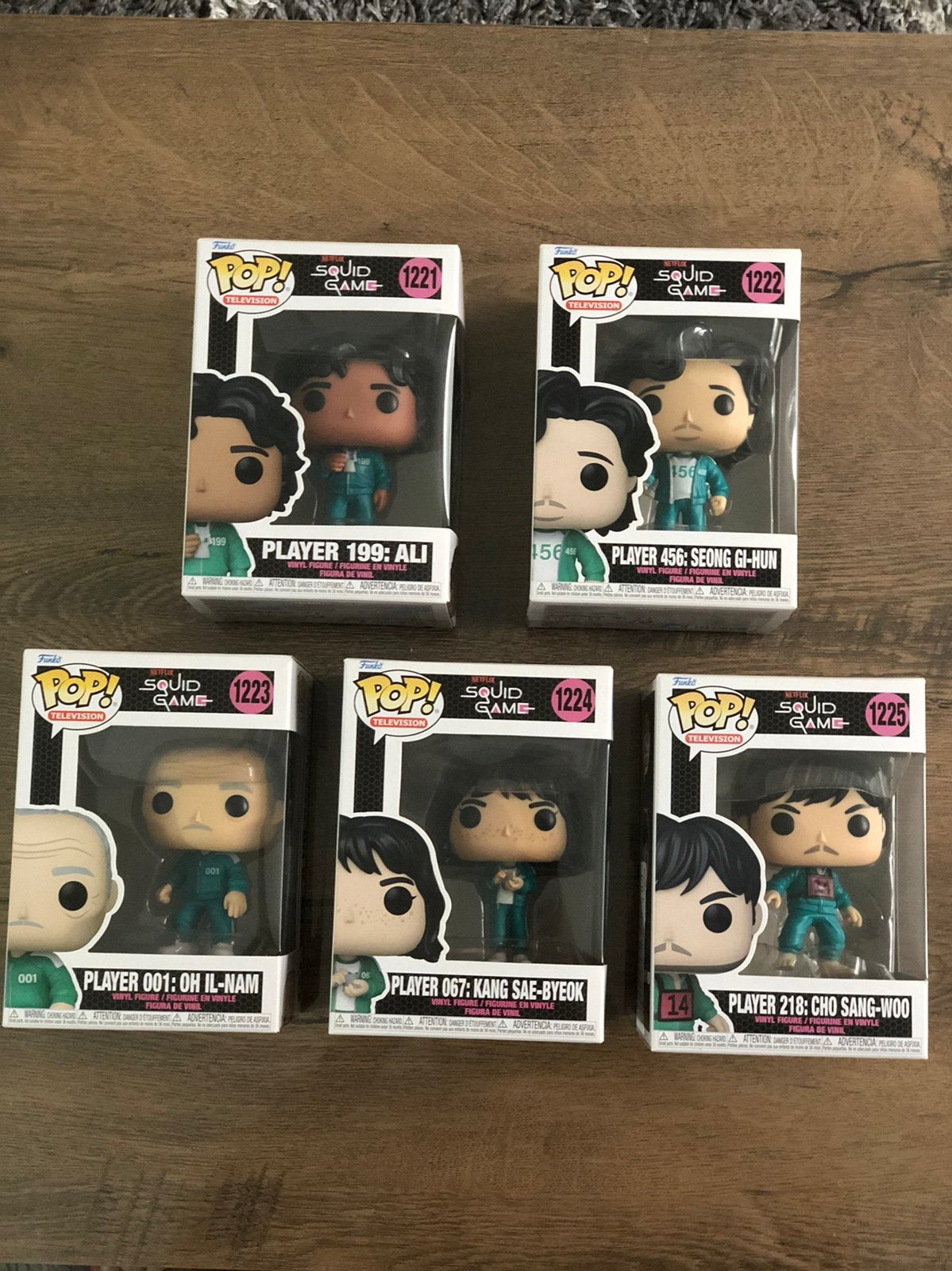 Funko pop Squid Game 5 stuks tv show seizoen 1, Ophalen, Zo goed als nieuw