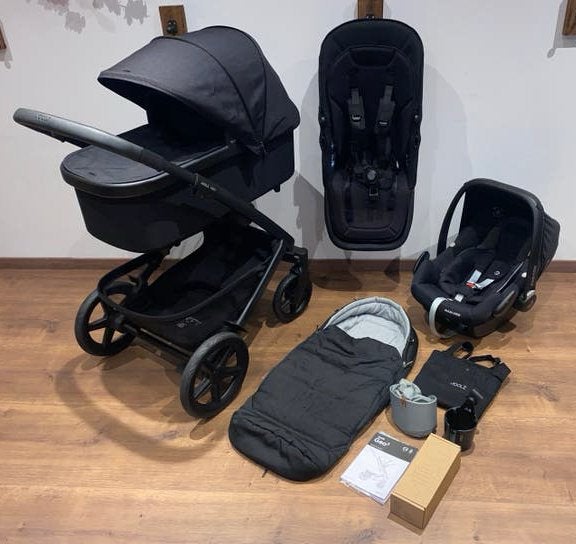 Joolz Geo3 Space Black 3in1 Kinderwagen incl. Accessoires, Kinderen en Baby's, Overige Kinderen en Baby's, Zo goed als nieuw, Ophalen