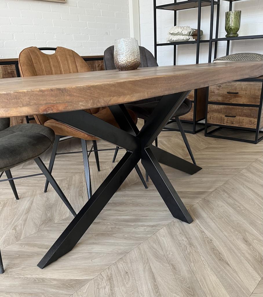Magazijn Leegverkoop Eettafel deens ovaal mangohout matrix, Hout, Nieuw, Ophalen of Verzenden, Info@wkhome.nl