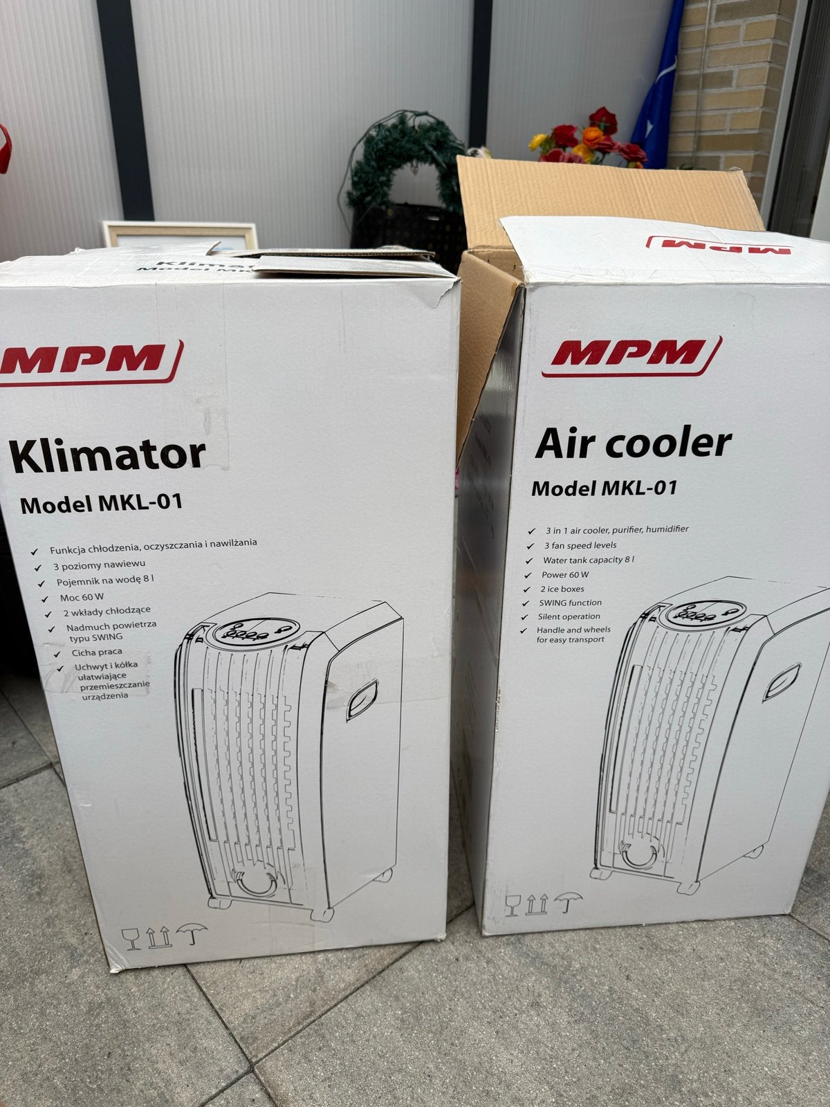 2x MPM Air Cooler MKL-01 - Nieuw in doos, Ophalen, Gebruikt, Minder dan 60 m³, 3 snelheden of meer