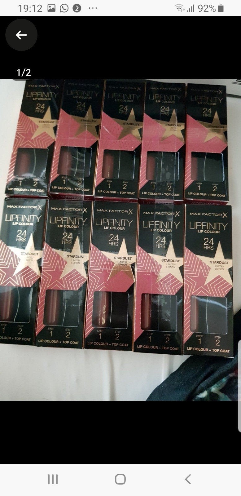 10 stuks maxfactor lipfinity zonder topcoat nr 82, Verzenden, Nieuw, Overige kleuren, Lippen