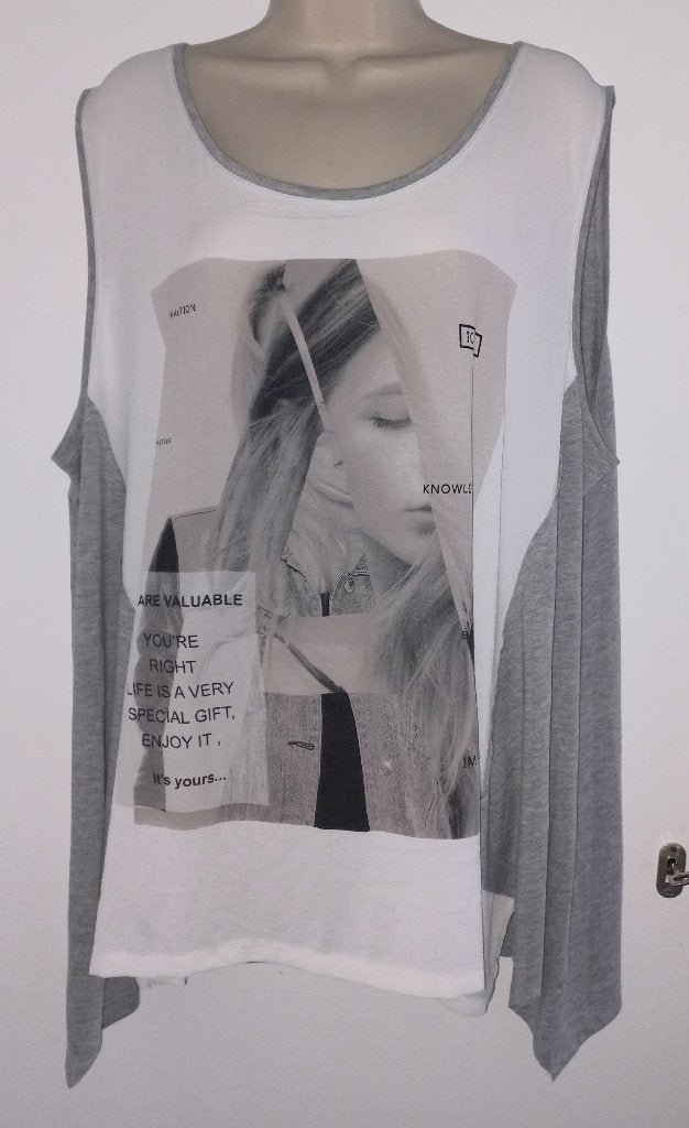 Kiabi top maat 52/54, Ophalen of Verzenden, Zo goed als nieuw, Meerkleurig, Shirt of Top
