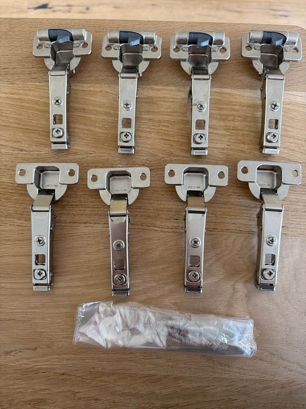 8 halve Ikea pax scharnieren, Ophalen, Gebruikt, Rvs, Scharnier