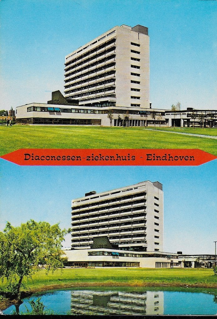 Eindhoven diaconessen ziekenhuis ansichtkaart ( 895 ), Ophalen of Verzenden, 1980 tot heden, Gelopen, Noord-Brabant