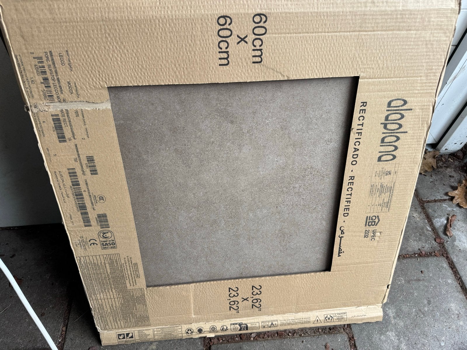 Vloer-/Wandtegel Lecco Mocca 60x60 gerectificeerd R11, Ophalen, 60 cm of meer, Keramiek, Nieuw