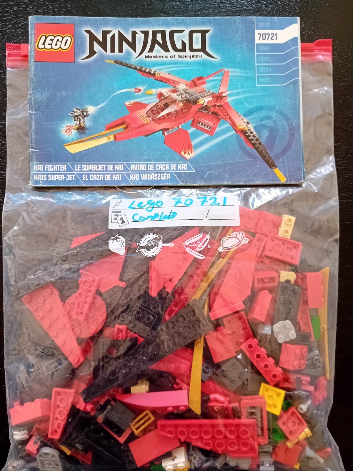 lego set 70721 ninjago Kai fighter, Kinderen en Baby's, Speelgoed | Duplo en Lego, Lego, Ophalen of Verzenden, Zo goed als nieuw
