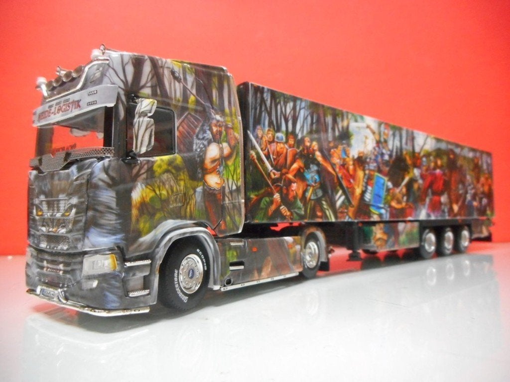 WSI SCANIA HEIDE LOGISTICS DUITSLAND 01-3931, Hobby en Vrije tijd, Modelauto's | 1:50, Ophalen of Verzenden, Nieuw, Bus of Vrachtwagen