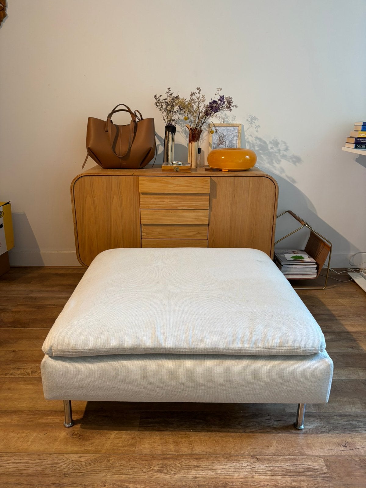 Ikea Soderham footstool / hocker, Huis en Inrichting, Ophalen, Gebruikt, Minder dan 50 cm