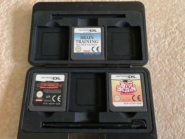 Nintendo ds doosje met 3 spellen, big brain, brain tr, Ophalen of Verzenden, Gebruikt
