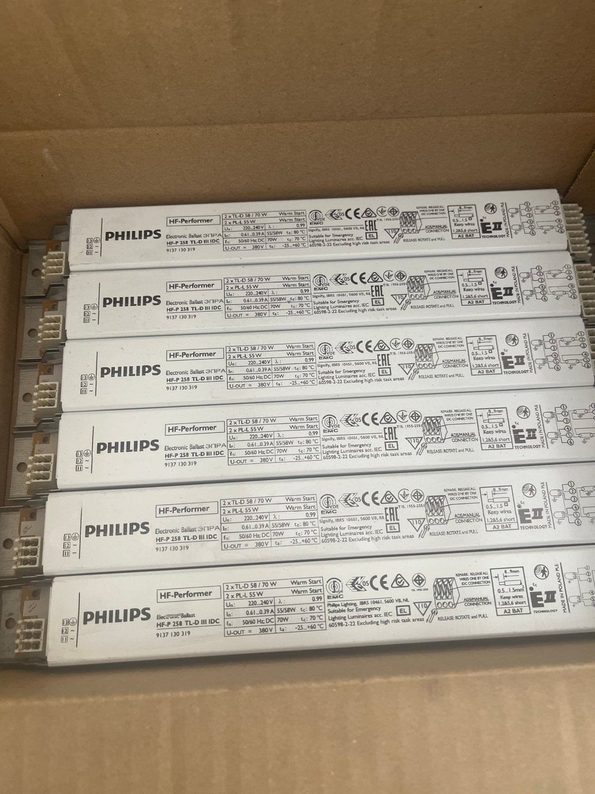 11 x philips voorschakelapparaat.  Voor tl buizen., Ophalen of Verzenden, Zo goed als nieuw, Minder dan 50 watt