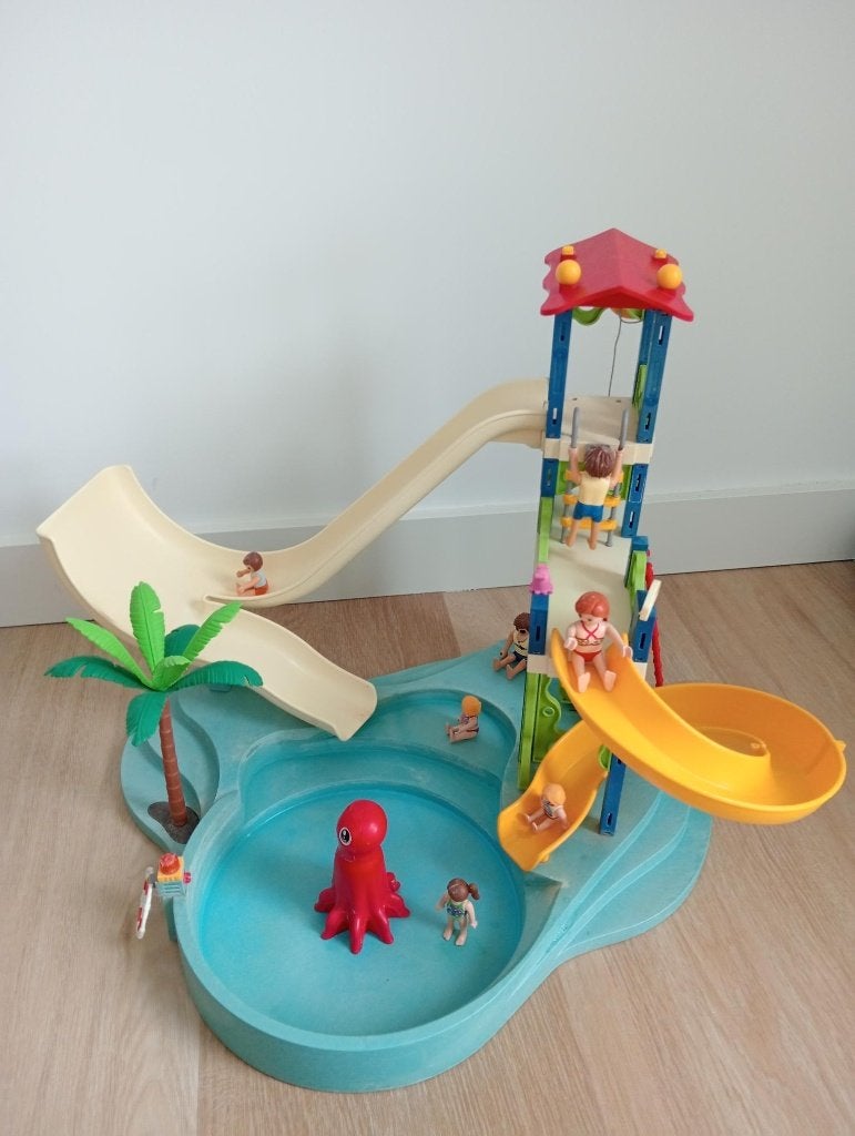 Playmobil 6669 Grote Waterpretpark met Glijbanen, Complete set, Overige typen, Ophalen of Verzenden, Summer fun
