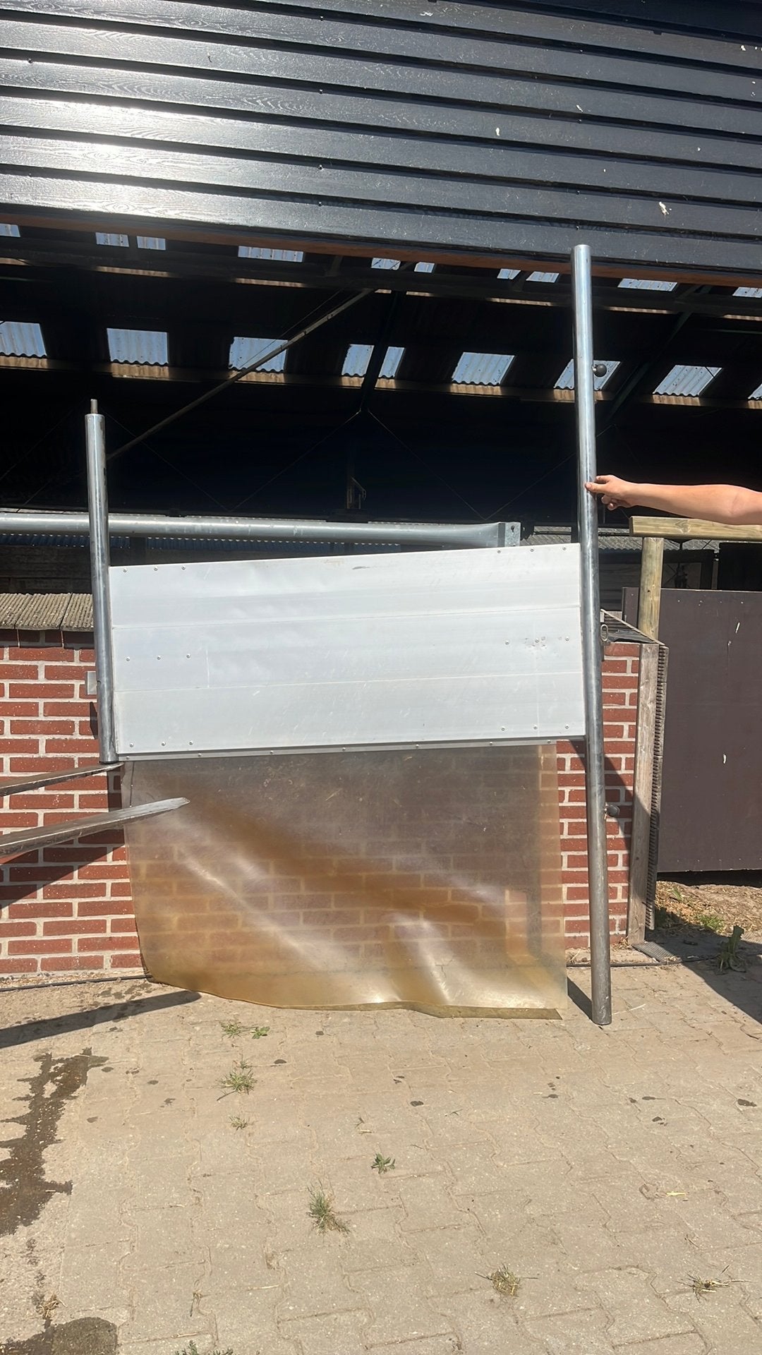 Aluminium tussen schotten 4 stuks, Dieren en Toebehoren, Ophalen of Verzenden, Zo goed als nieuw