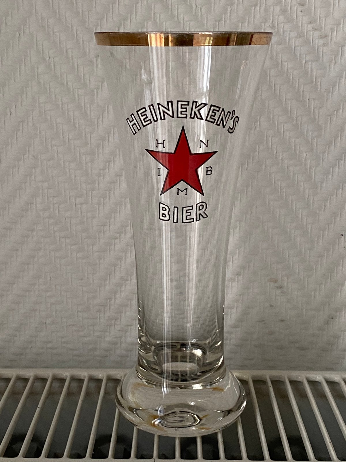zeldzaam vooroorlogs glas Heineken’s, Verzamelen, Ophalen of Verzenden, Zo goed als nieuw, Glas of Glazen, Heineken