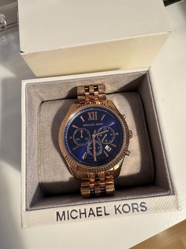 Michael Kors lexington horloge, Staal, Staal, Polshorloge, Zo goed als nieuw