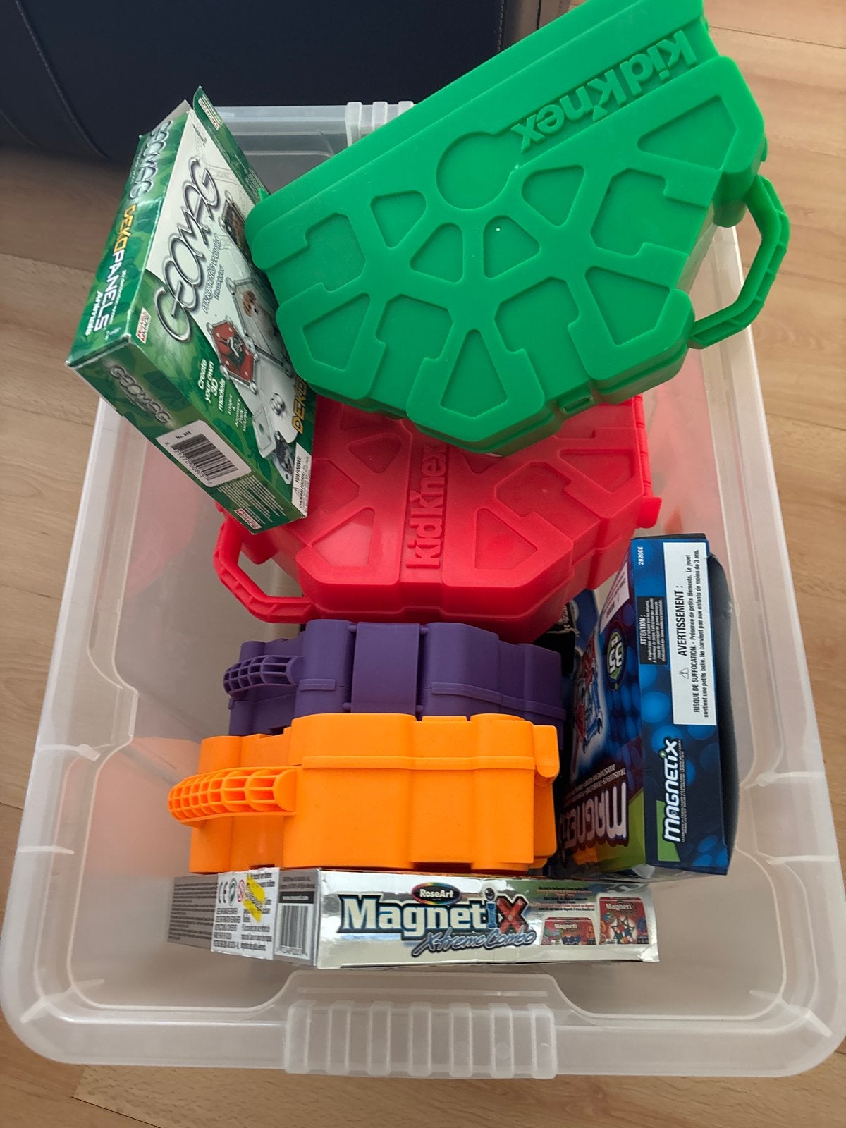Grote partij constructiespeelgoed: K'nex, Magnetix, GeoMag, Kinderen en Baby's, Speelgoed | Bouwstenen, Gebruikt, K'nex, Ophalen of Verzenden