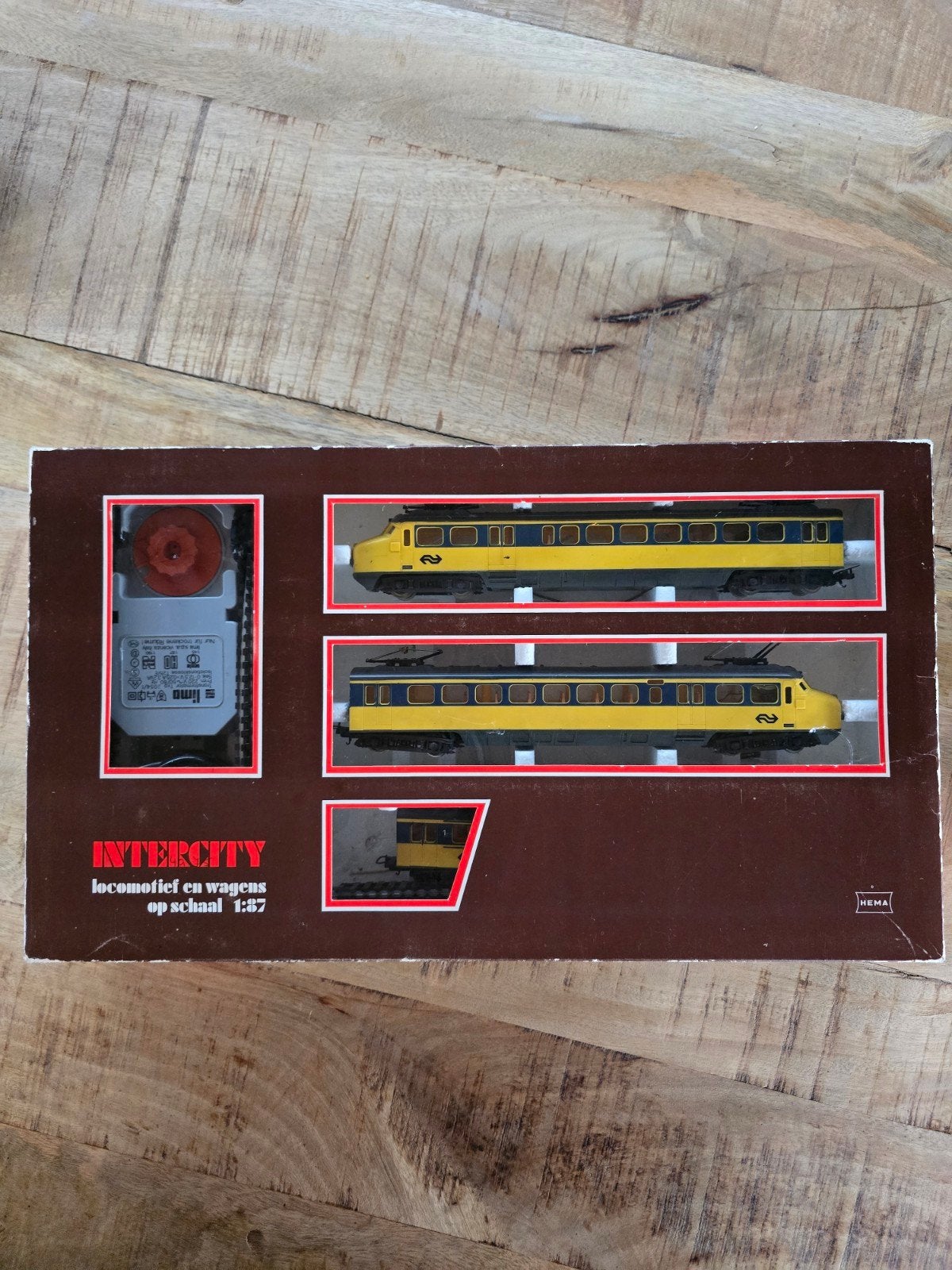 Hema Intercity Treinset HO spoor met transformator, Ophalen, Gelijkstroom, NS, Lima
