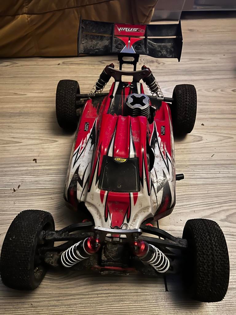 Complete RC Nitro Hobby Set: 3 Auto's, 5 Motoren, Novarossi, Ophalen, Auto offroad, Zo goed als nieuw, Nitro