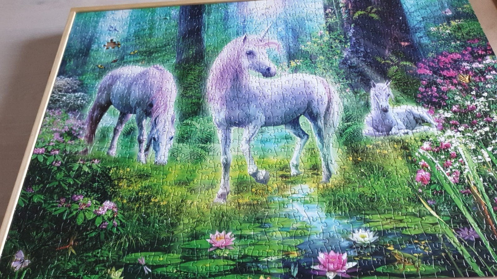 een mooie paarden puzzel er mist 1 stukje, Ophalen of Verzenden
