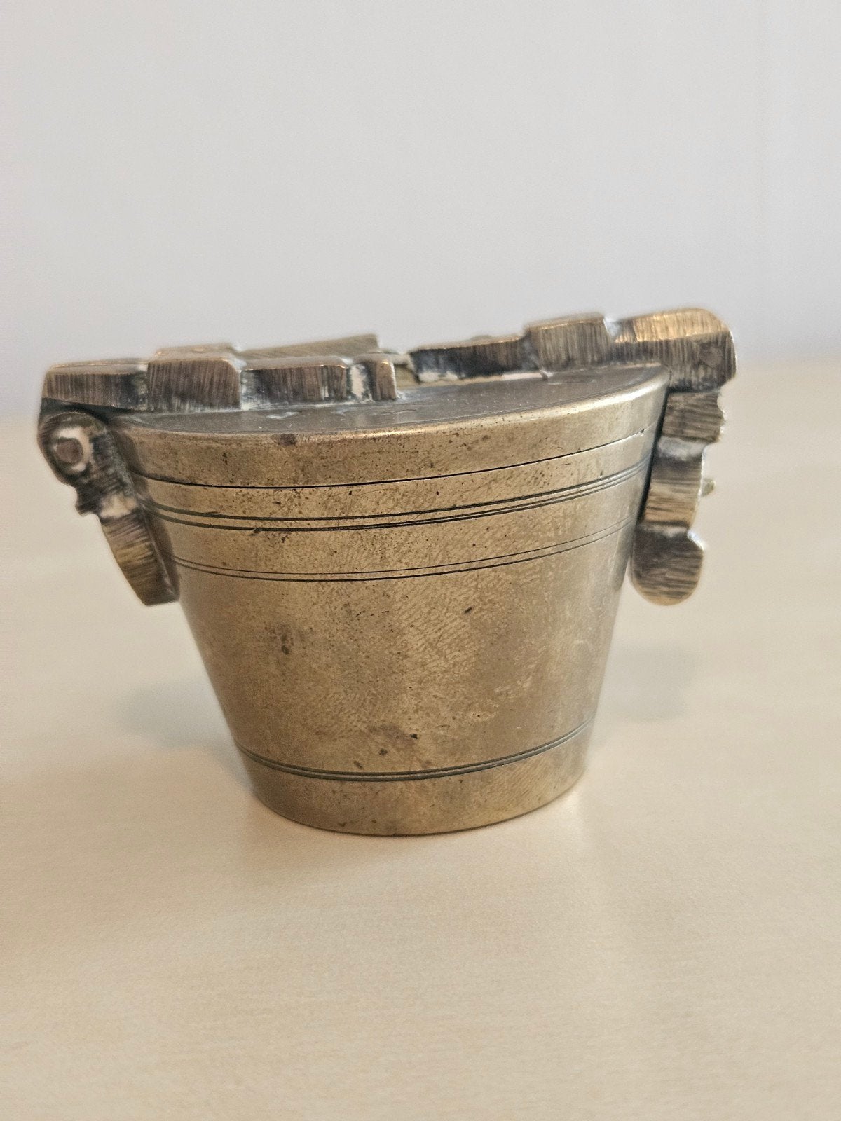 Antiek messing sluitgewicht/pijlgewicht 1867, Antiek en Kunst, Ophalen of Verzenden
