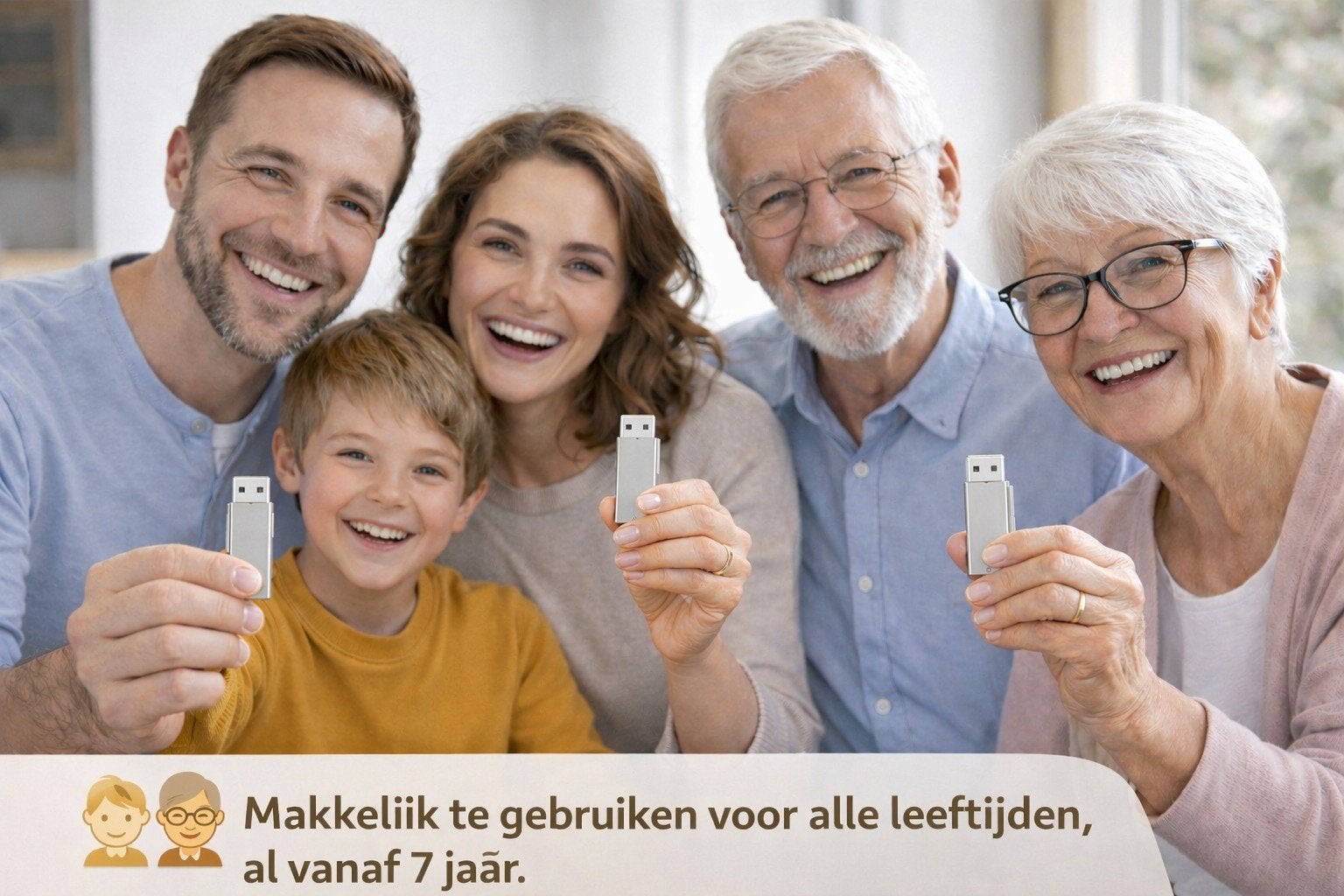 128 GB grijs 3-in-1 usbstick Universeel voor alle apparaten, Computers en Software, USB Sticks, Ophalen of Verzenden, Nieuw, Onbekend