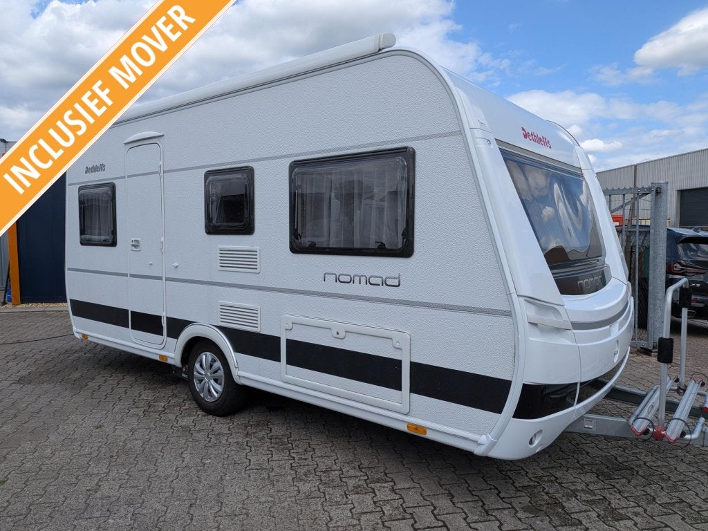 Dethleffs Nomad 460QR Met mover en Omnistor-luifel, Rondzit, Bedrijf, Kachel, 1000 - 1250 kg