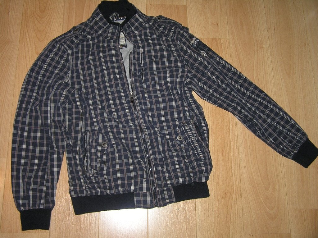 Tussenjas heren Twinlife - maat M donkerblauw geruit - nieuw, Nieuw, Ophalen of Verzenden, Twinlife, Maat 48/50 (M)