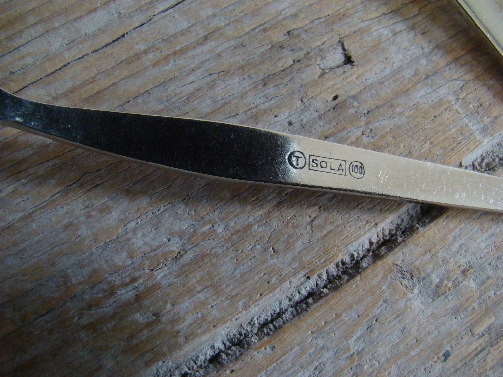 11x Taartvorkje, verzilverd, Sola 100 PAOLA, gaaf, Antiek en Kunst, Ophalen of Verzenden