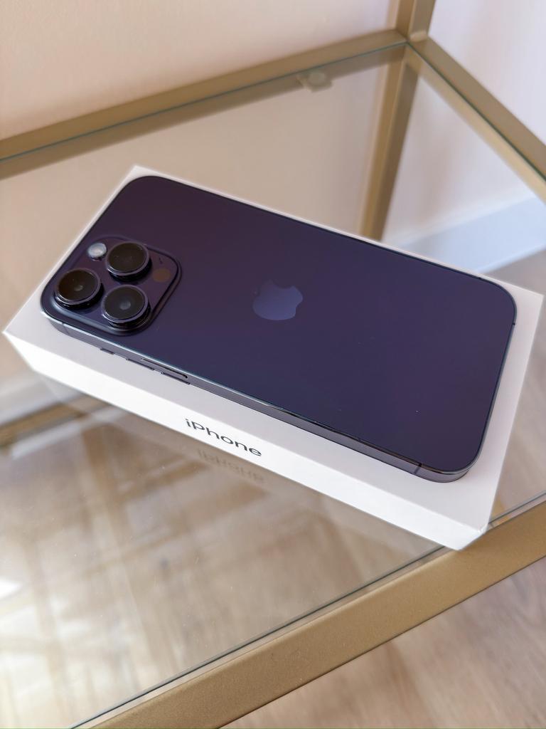 iPhone 14 Pro Max 256GB Deep Purple – uitstekende staat, 256 GB, 86 %, Paars, Ophalen of Verzenden