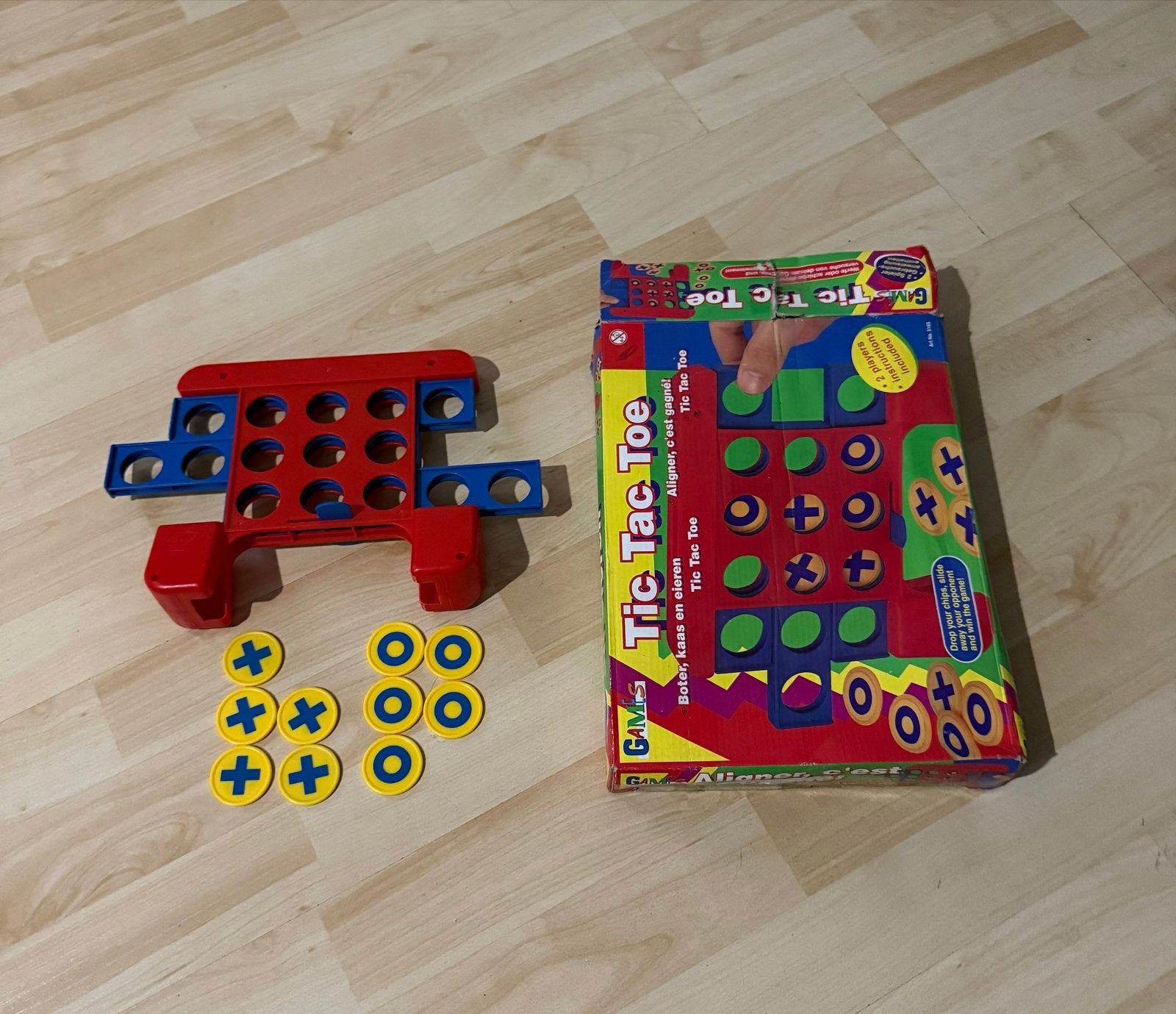 Tic Tac Toe Spel - Boter, Kaas en Eieren, Een of twee spelers, Ophalen of Verzenden, Gebruikt