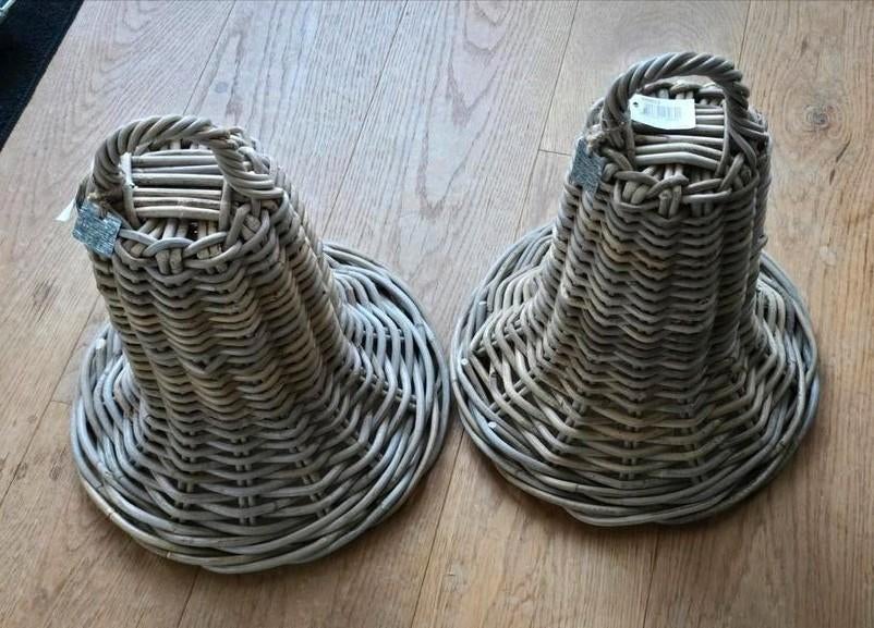 Twee rieten klokken, Beige, Nieuw, Ophalen of Verzenden, Landelijk