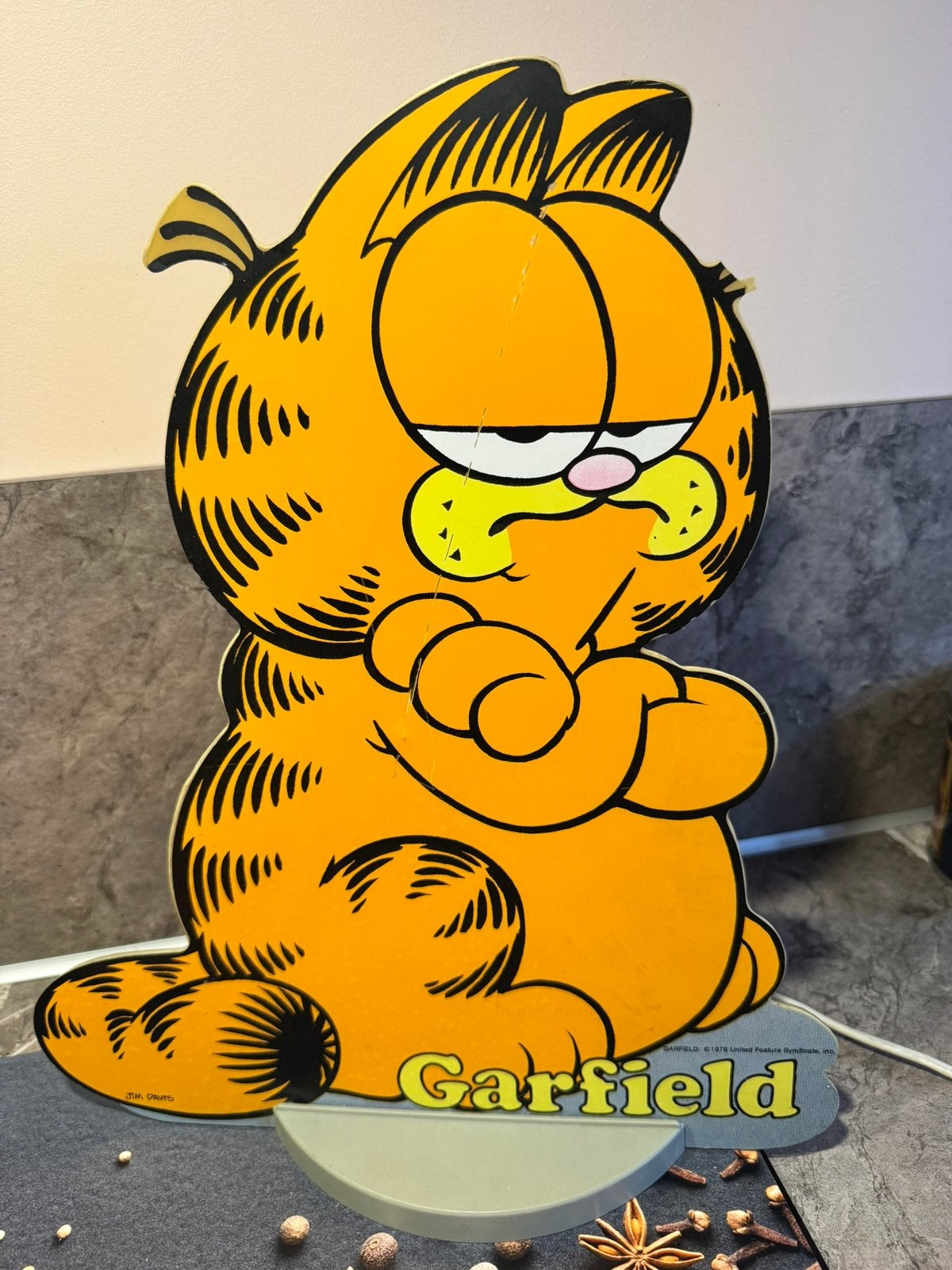 Garfield lamp jaren 80, Ophalen of Verzenden, Overige figuren, Zo goed als nieuw, Gebruiksvoorwerp