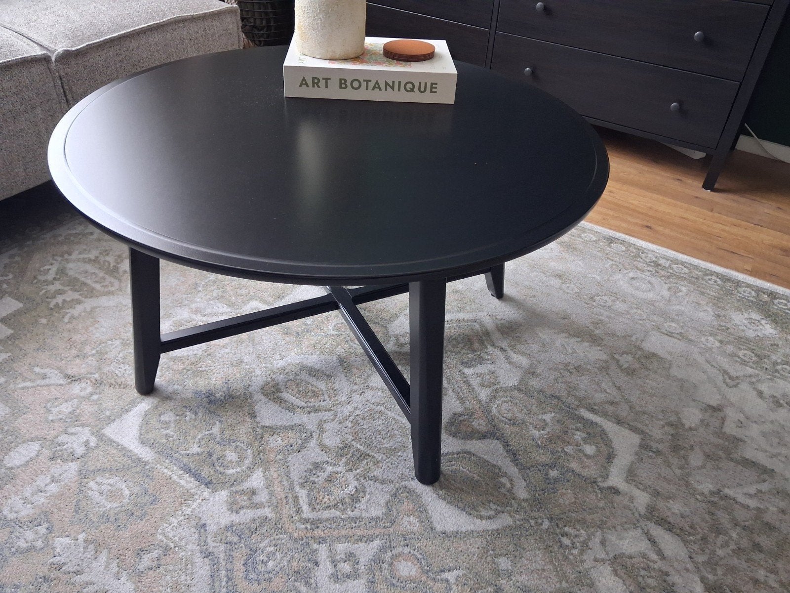 IKEA KRAGSTA Salontafel Zwart - 90 cm, Ophalen, Gebruikt, 50 tot 100 cm, 50 tot 75 cm