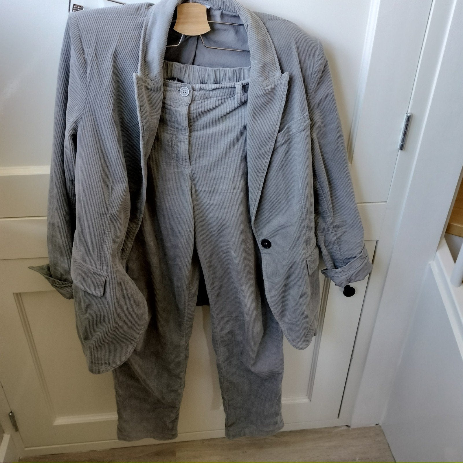 Penn & Ink ribfluwelen broek en blazer set - valt als M/L, Maat 38/40 (M), Penn & Ink, Ophalen of Verzenden, Jasje