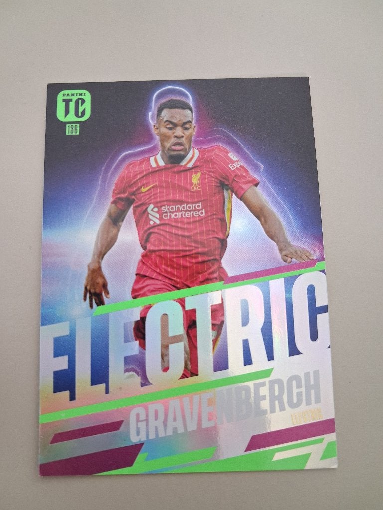 Panini Electric Ryan Gravenbergh, Ophalen of Verzenden, Zo goed als nieuw, Buitenlandse clubs, Spelerskaart