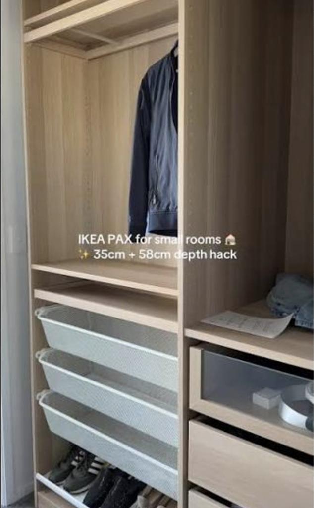 Gezocht: IKEA PAX basiselement of Komplementen 75x35x236, 200 cm of meer, Zo goed als nieuw, 25 tot 50 cm, 50 tot 100 cm