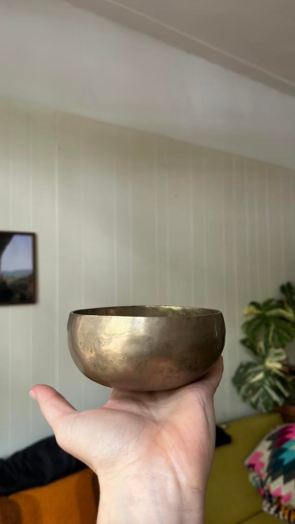Klankschaal 11 cm met stokje, Muziek en Instrumenten, Percussie, Ophalen of Verzenden, Zo goed als nieuw, Overige soorten