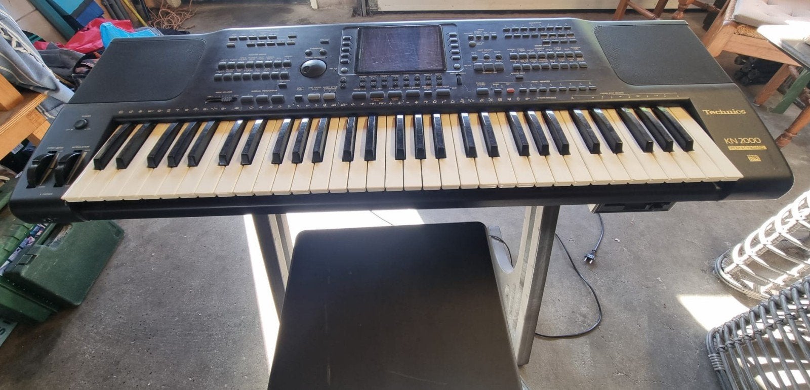 Technics KN 2000 PCM Keyboard incl. standaard en kruk., Ophalen, Gebruikt, 61 toetsen, Technics