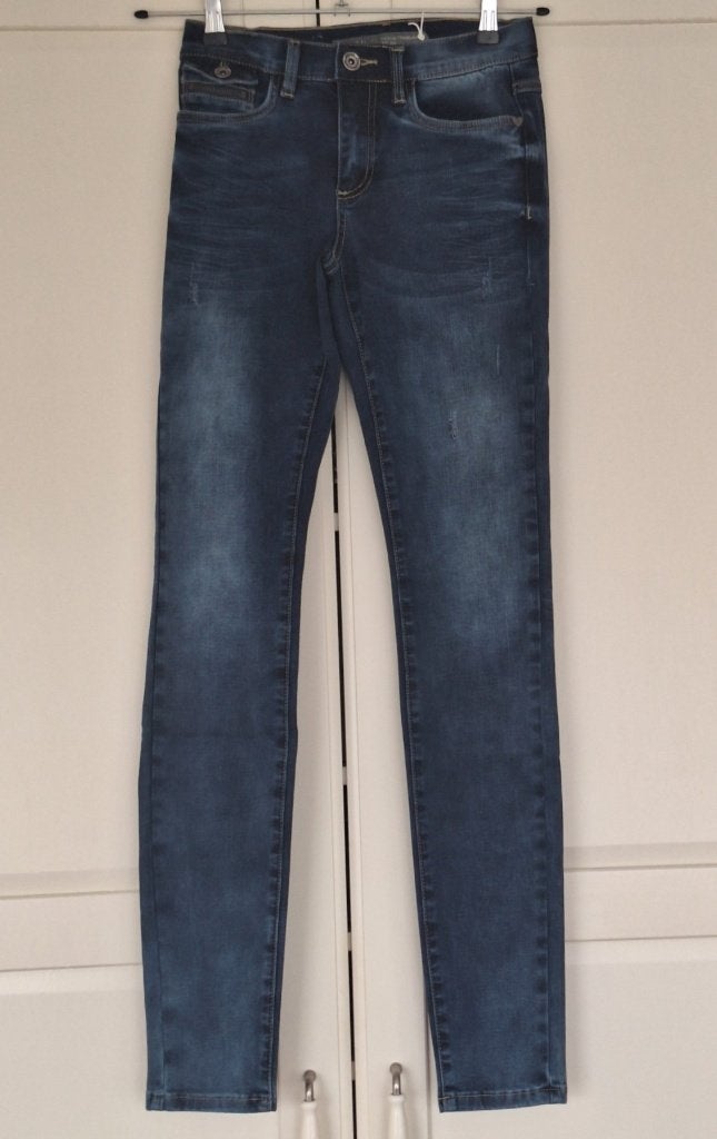 Geisha nieuwe blue denim jeans broek, maat XS 34, Geisha, Blauw, Nieuw, Ophalen of Verzenden