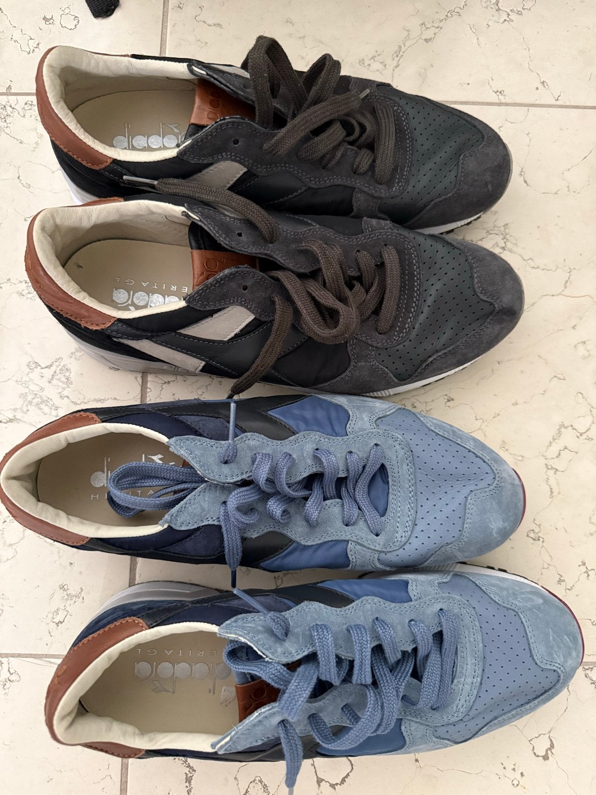 Diadora Heritage Leren Sneakers Maat 44, Overige kleuren, Ophalen of Verzenden, Sneakers of Gympen, Gedragen