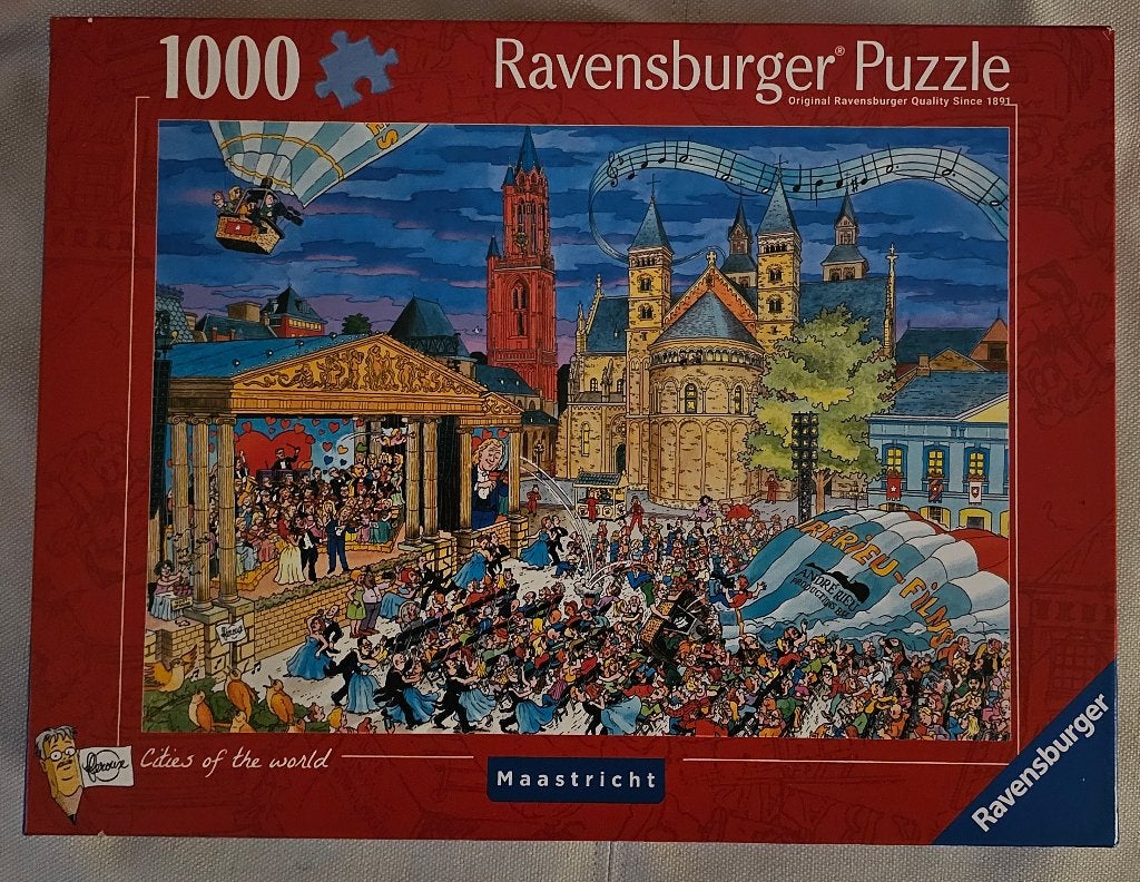 Ravensburger Legpuzzel 1000 stukjes - Maastricht, Ophalen, 500 t/m 1500 stukjes, Gebruikt, Legpuzzel