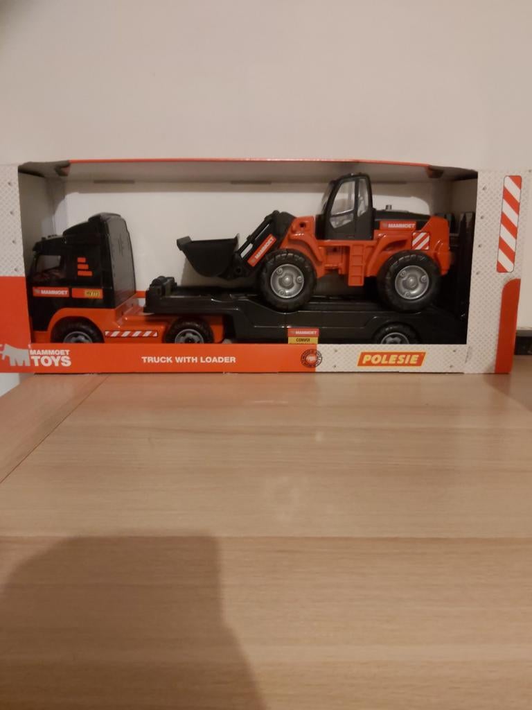 Mammoet Toys Truck met Lader - Nieuw in doos, Ophalen of Verzenden, Nieuw