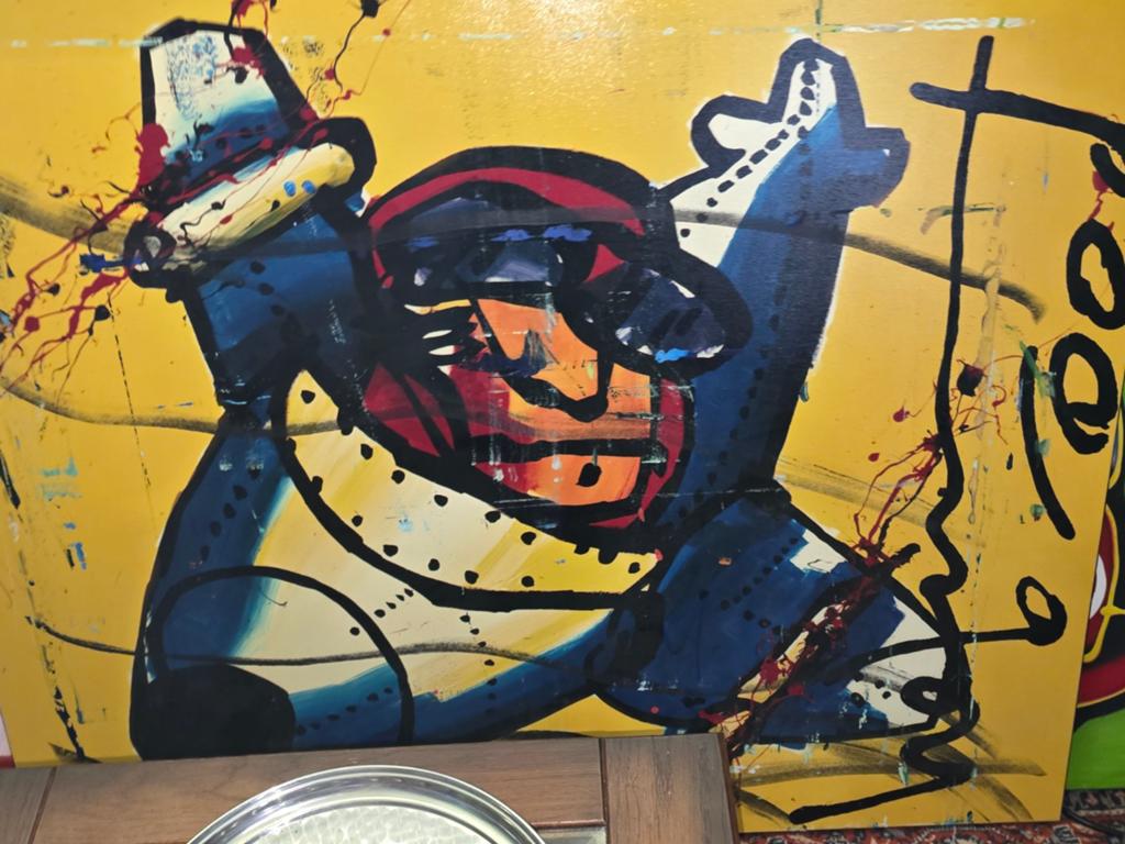 Herman Brood schilderij the plane, Ophalen of Verzenden