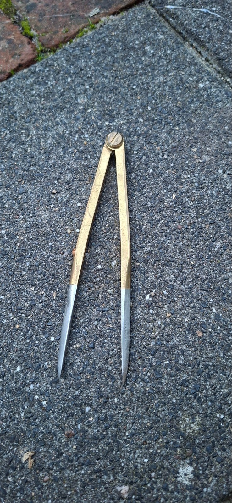 Klassieke Messing Kaartpasser / Steekpasser voor Navigatie, Ophalen of Verzenden