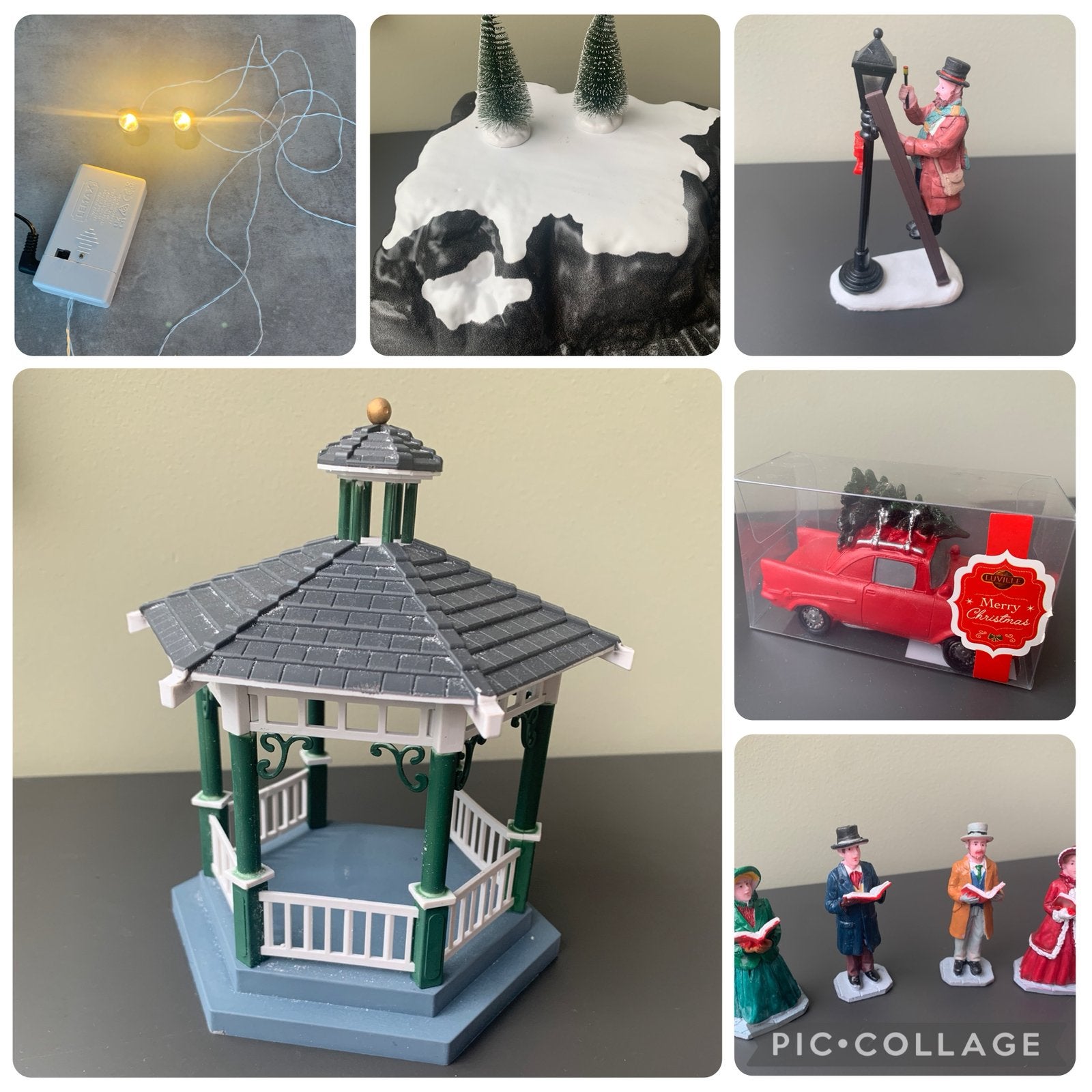 Diverse items voor kerstdorp – Lemax, LuVille en My Village, Ophalen of Verzenden, Zo goed als nieuw