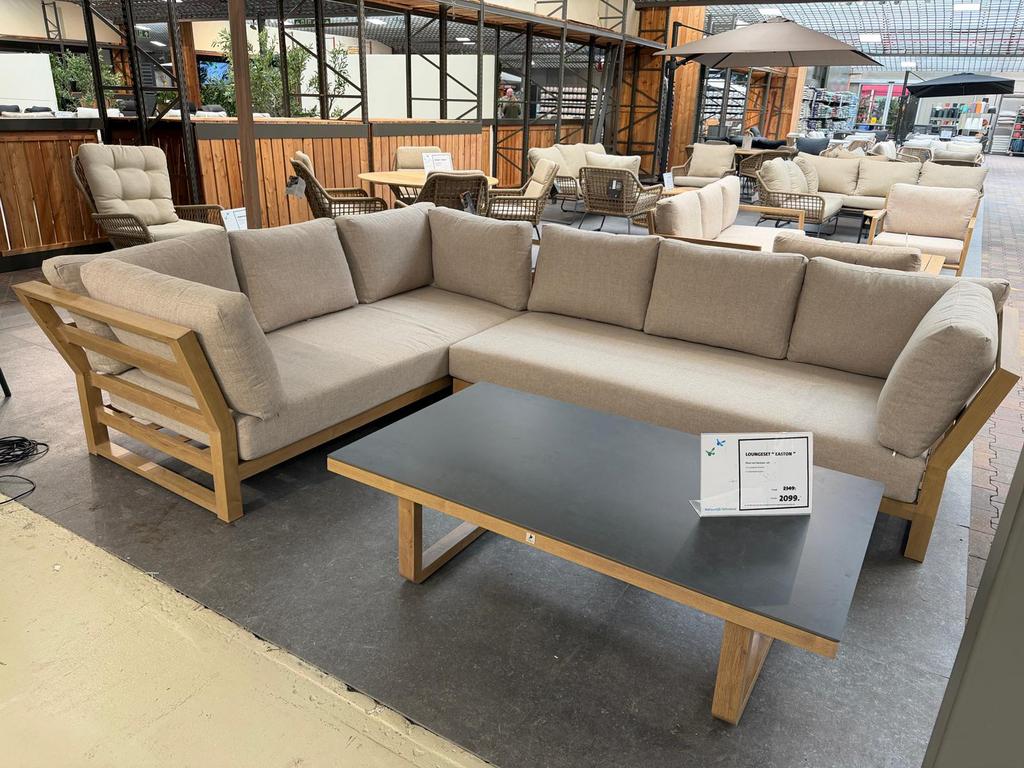 Loungetafel buiten 140x80x47cm (lxbxh), Tuin en Terras, Tuinsets en Loungesets, Nieuw, Loungeset, Aluminium, Bijzettafel, Ophalen