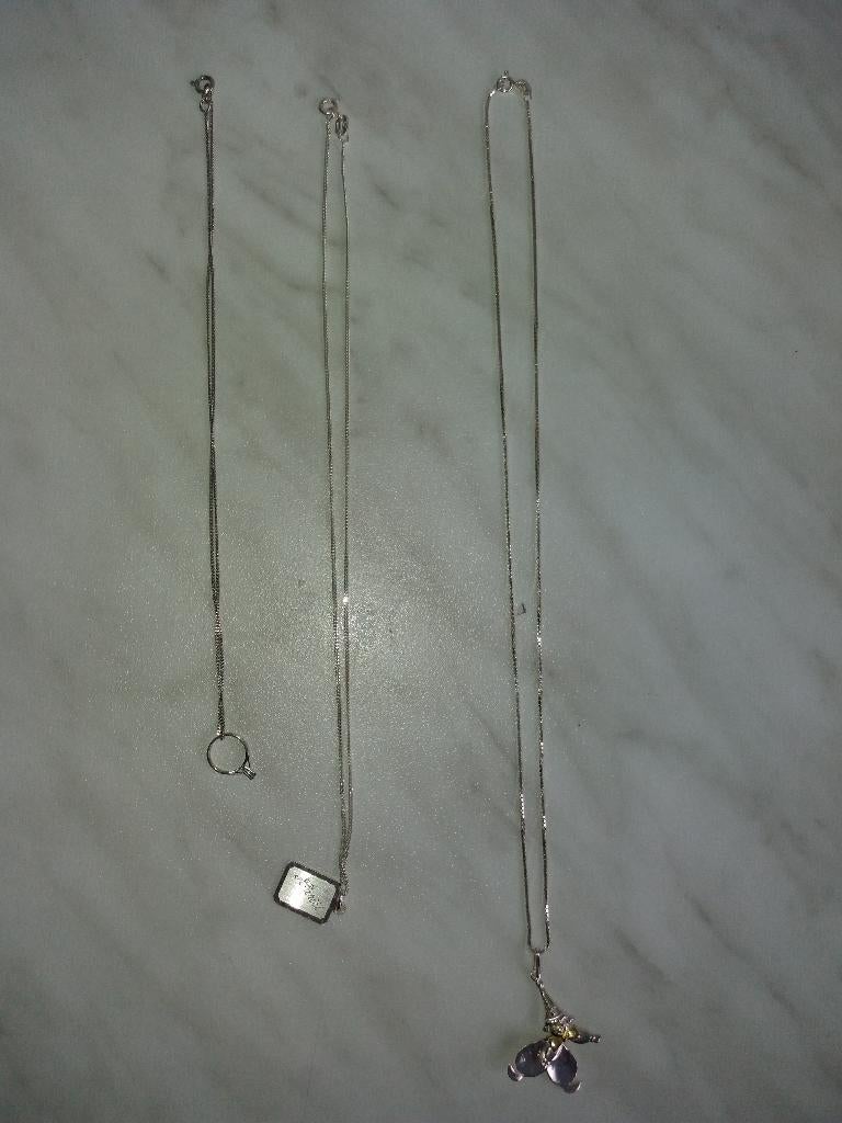 Te koop-diverse kettingen, Sieraden, Tassen en Uiterlijk, Ophalen, Zo goed als nieuw, Overige kleuren, Zilver